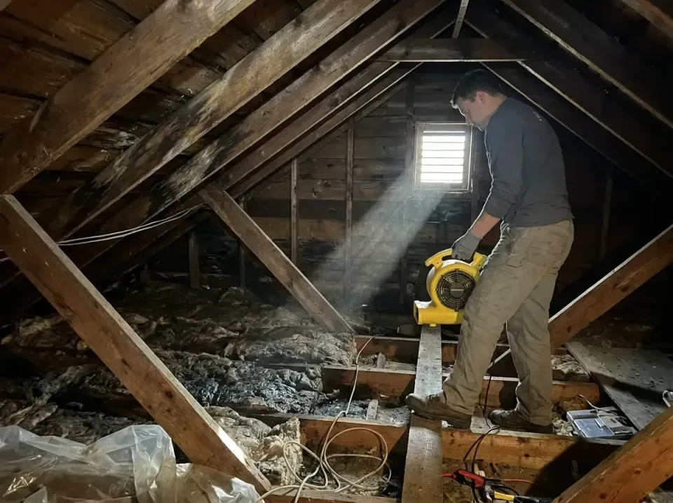 attic-water-damage-drying-proc-007 — frequently asked questions, Emergency Water Extraction & 24/7 Flood Response in Huguley…